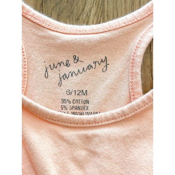 June & January Sleeveless Romper, Size 6-12M - Picture 2 of 3